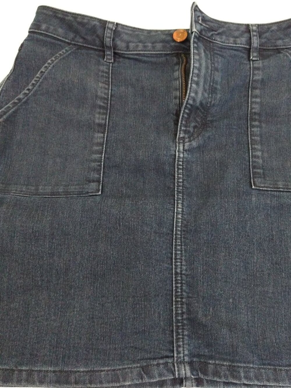 Dark Wash Denim Mini Skirt
